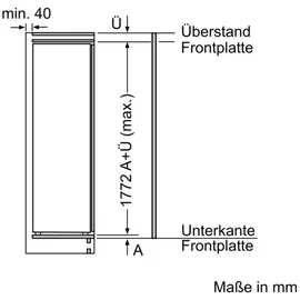 Siemens iQ700 KI82FSDE0 Einbaukühlschrank (269 l, 1772 mm hoch)
