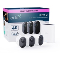 Kabelloses 4K-UHD-Überwachungssystem mit 3 Kamera Ultra 2 weiß