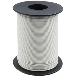Donau Elektronik Donau Kupferschaltlitze 0,25 mm2 / 50m auf Spule weiß, Kupfer,