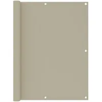VidaXL Balkon-Sichtschutz Beige 120x400 cm Oxford-Gewebe