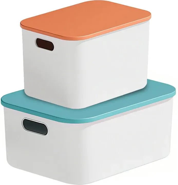 SNSP 3er-Set - Organizer-Desk-Schublade mit Deckel - groß x 1 + mittel x 2
