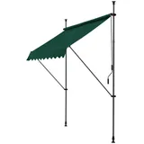 pro.tec Klemmmarkise Stem 150 cm dunkelgrün