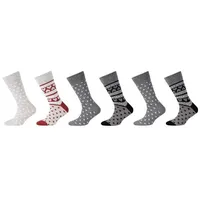 CAMANO Kinder Socken 6er Pack 31/34 black - 31-34