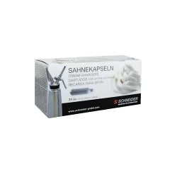 SCHNEIDER Sahnekapseln für Sahnegerät 196020 , 1 Packung = 24 Stück