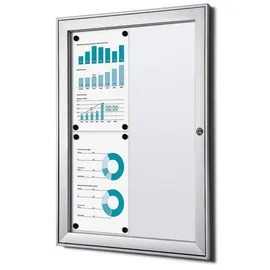 Showdown Displays Showdown® Displays Schaukasten S B1 grau 4x DIN A4 52,1 x 2,3 x 69,6 cm, 1 St.