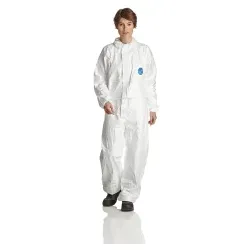 Tyvek Einweg-Overall 500 Xpert, Kapuze, weiß, PSA Kategorie 3 1 Packung = 25 Stück, Große M