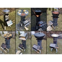 Raketenofen "D'JAVOL" aus 3 mm Stahl für Dutch Oven, Kasan und mehr!