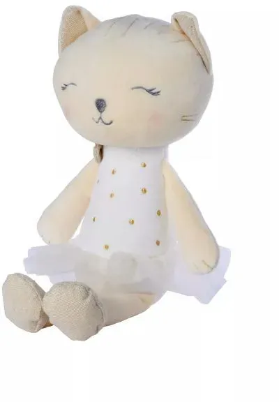 Nicotoy: Glitzer Plüsch - Katze, 30 cm