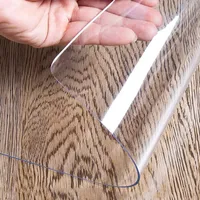 Transparente Schreibtischunterlage, rutschfeste PVC Schreibunterlage, Schreibtischzubehör Computer Zubehör Mauspads durchsichtige tischdecke (Size:40x60cm/15.75x23.62in)
