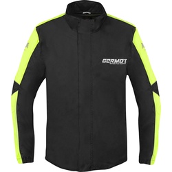 Germot Bergen, Regenjacke - Schwarz/Neon-Gelb - M