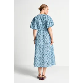 richroyal Midikleid Blau Liberty Print 40