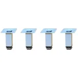 HOOZ Möbelfuß 4er Set Möbelfuß weiß 8cm - höhenverstellbar, (Set, 4-St., 8 cm), in 4 verschiedenen Größen weiß 8 cm