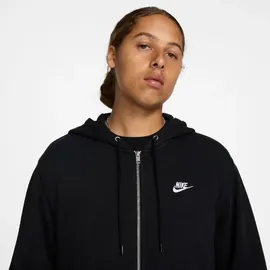 Nike Club Ft Full Zip Jacke, black/black/white S