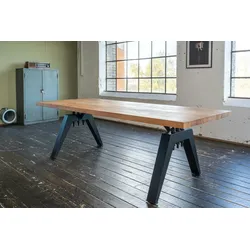 KAWOLA Esstisch REY Akazie massiv Gerade Kante 200x100cm