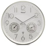 MEBUS 12989 Funkwanduhr mit Thermo-Hygrometer