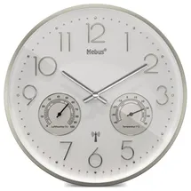 MEBUS 12989 Funkwanduhr mit Thermo-Hygrometer