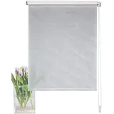 HOME WOHNIDEEN Triago Kettenzugrollo 80 x 150 cm silber