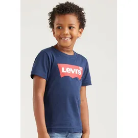Levi's T-Shirt "LVB BATWING TEE", Jungen, Gr. 16/176, blau (marine), Single Jersey, Obermaterial: 100% Baumwolle, bedruckt, Basic schmal hüftlang, Rundhals, gerader Abschluss, Shirts T-Shirt, for BOYS