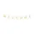 Partydeco Wimpelkette Girlande 15 x 95 cm Weiß/Gold