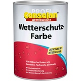 Consolan Profi Wetterschutzfarbe Holzschutz 2,5 Liter, Rot