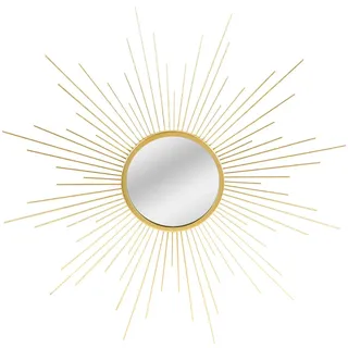 Urban living Design Wandspiegel Sonne Gold Home - Vergoldet, Goldfarben
