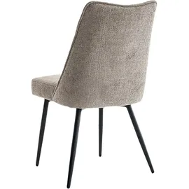 Home Affaire 4-Fußstuhl Cielo Polyester grau 2er Set