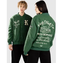 Key Street Work Varsity Jacke green Gr. L