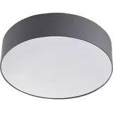 LINDBY Deckenleuchte Sebatin, Ø 50 cm, grau, Stoff, E27