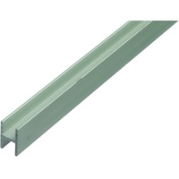 GAH Alberts H-Profil für Spanplatten | Aluminium, silberfarbig eloxiert | 1000 x 30 mm