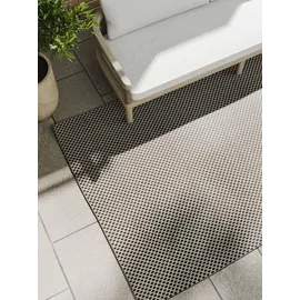 benuta Outdoorteppich, Schwarz 300x400 cm - Wetterfest & Uv-beständig - Multifunktional für Balkon, Terrasse, Garten - Küchenteppich & Wohnzimmerteppich - Pflegeleicht Robust