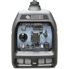 Könner & Söhnen LPG/Benzin-Inverter-Generator KS 3100iG S von Könner & Söhnen. Notstromaggregat 3100 W, Schuko-Steckdose 230 V, 2 USB-Anschlüsse, LED-Anzeige, ECO-Modus, Kupferwicklungen, stromerzeuger EURO V.