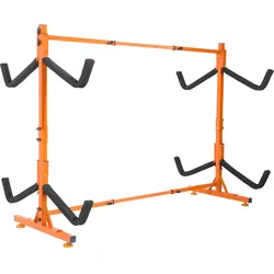 VEVOR Kayak Halterung Kajak Aufhänger 1260 x 1070 x 1375 mm, Freistehender Kajakständer 4 Kajaks 1230–1825 mm Breitenverstellbereich, Kajak Aufbewahrungsregal Robuste Kajak-Aufbewahrungshaken