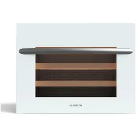 Klarstein Weinkühlschrank 24 Standardflaschen á 0,75l,Wein Flaschenkühlschrank Weintemperierschrank Weinschrank Kühlschrank weiß