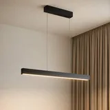LUCANDE Mylosh 1-flg. 110 cm modern schwarz Aluminium