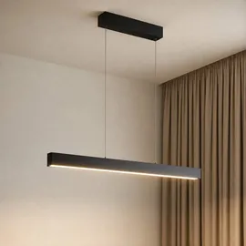 LUCANDE Mylosh 1-flg. 110 cm modern schwarz Aluminium