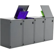 Reinkedesign Mülltonnenbox Boxxi 280 x 125 x 80 cm anthrazit