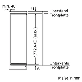 Siemens KI81RADC0 Einbaukühlschrank (310 l, 1780 mm hoch)