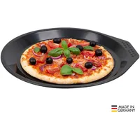CHG Pizzablech »PRIMA "Emaille"«, Emaille-Stahlblech, (1 St.), mit praktischer Thermolochung, Made in Germany, schwarz