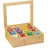 Relaxdays Teebox, Bambus, 12 Fächer, Teekiste mit Sichtfenster, Organizer für Teebeutel, HxBxT: ca. 9x28x23 cm, natur, 10032112,
