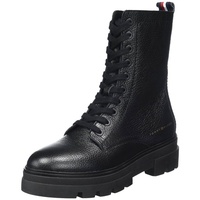 Tommy Hilfiger Monochromatic Lace Up Boot FW0FW06732 Niedrige Stiefel, Schwarz Größe 41 EU - 41 EU