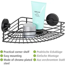 Wenko Eckablage Bari Schwarz