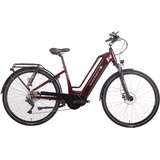 Saxonette E-Bike »Quantum Sport«, 10 Gang, Shimano, Mittelmotor 250 W, 54146963-50 bordeau E-Bikes