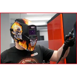 KS Tools Automatik-Schweißer-Schutzhelm Flame Design - 310.0155