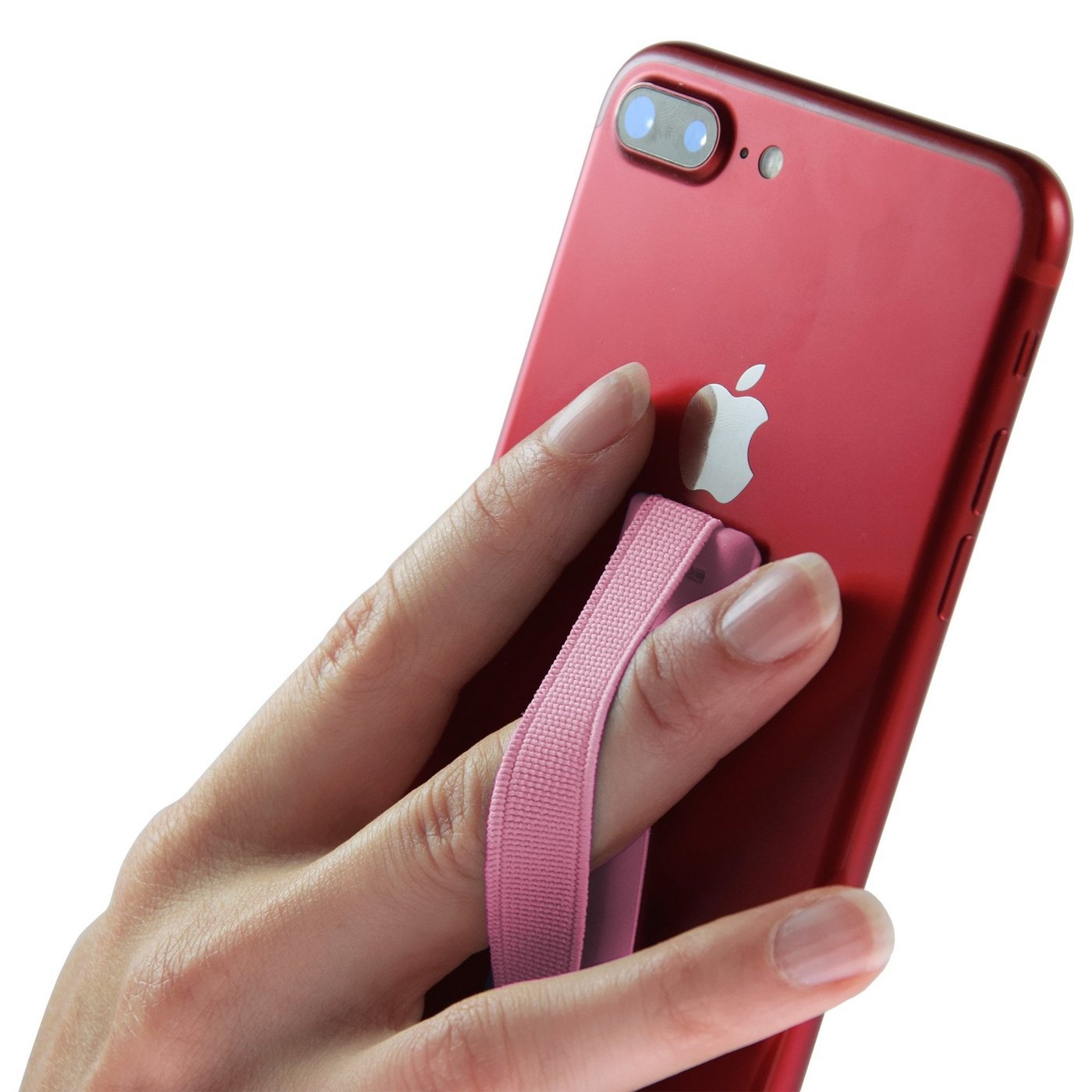 PhoneNatic Universal Finger-Halterung für Smartphones / Tablets Handy-Halterung rosa