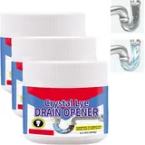 Abflussreiniger Rohrreiniger Extrem Stark, Leistungsstarker Rohrfrei Unblocker gegen Verstopfungen, Für Rohrabfluss Heimküchenmaterial Für Küche, Bad, Badewannen, Duschen (3)