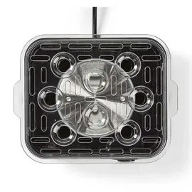 Nedis Eierkocher 8 Eier + Messbecher Aluminium/Schwarz