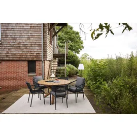 BEST Freizeitmöbel Delft Gartentisch Ø 135 x 76,2 cm Braun