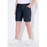 Ulla Popken Damen große Größen Übergrößen Plus Size Cargo-Bermuda, Komfortbund, 4-Pocket-Schnitt - 53W / 32L