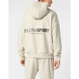 Plein Sport Scratch Kapuzensweatjacke Grau/Beige XXL