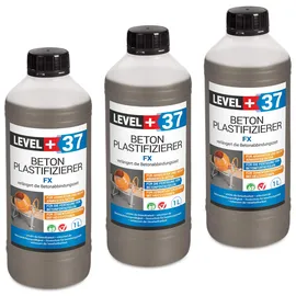 Hangato GmbH Beton-Zusatzmittel Plastifizierer 3L Betonverflüssiger Estrich Verzögerer L+37 braun